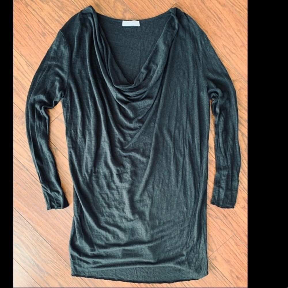 Zara W&B oversized draped tunic dress. Medium